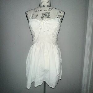 Aerie White Strapless Dress